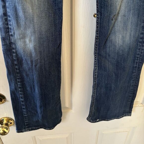 Cowgirl Tuff Womens Bootcut Jeans 26/33 Blue Don't Fence Me In Western Cowgirl - Picture 6 of 15